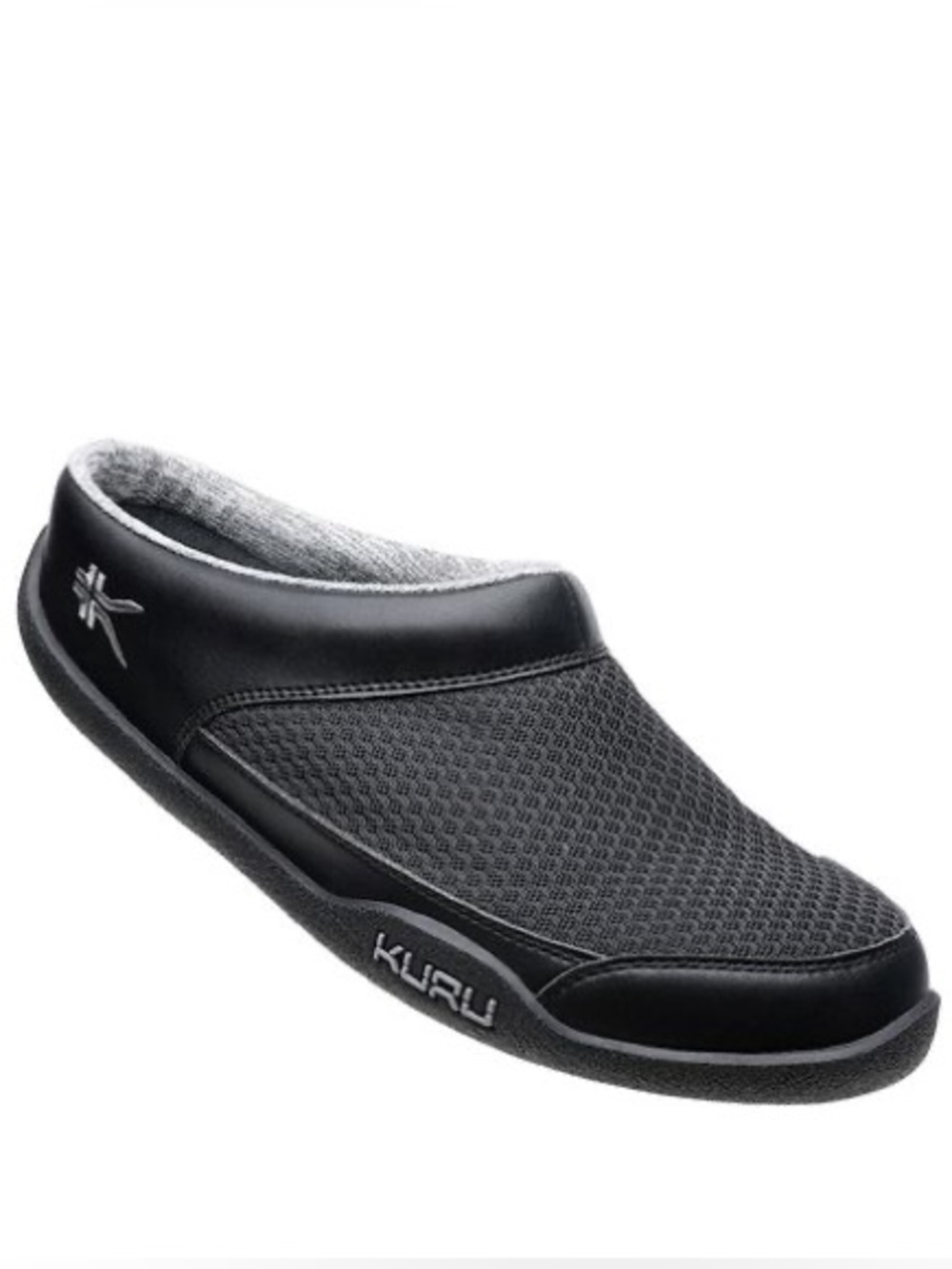 KURU Draft Breathable Black & Gray Slip On Mules Women’s Size 9